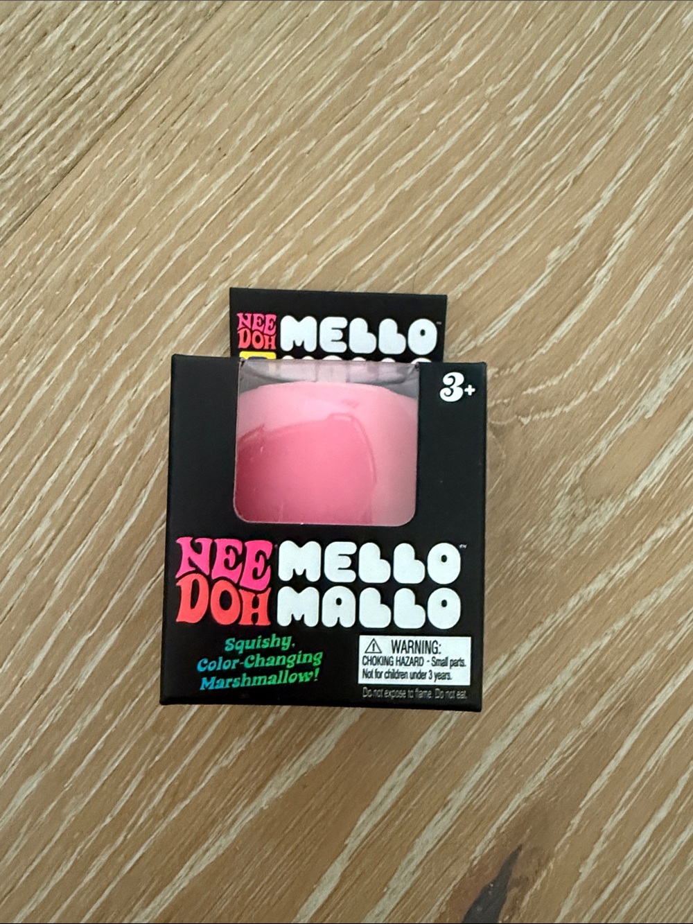 NeeDoh Mello Mallo Squishy Pink-Color Changing Authentic